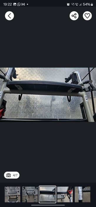 Rolator/Cadru de mers cu roți și poziție de odihnă