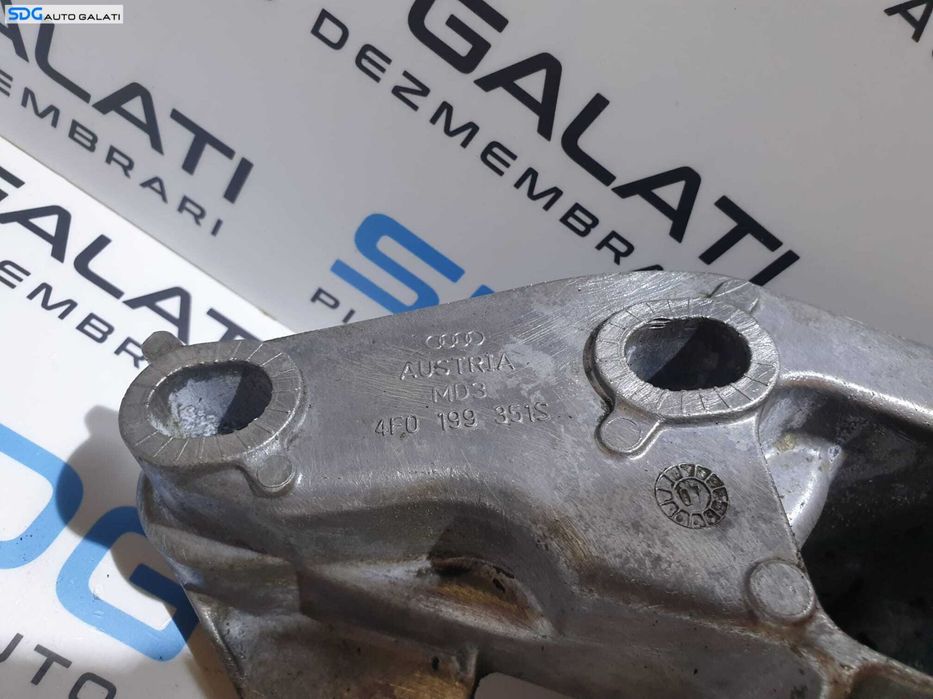 Suport Bara Stabilizatoare Motor Stanga Audi A6 C6 2.4 BDW 2005 - 2011 Cod 4F0199351S [LR1100]