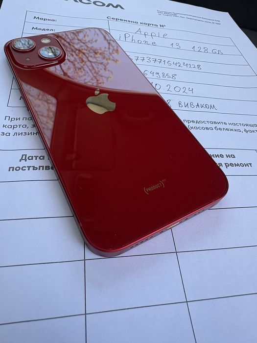 Apple iPhone 13 128 GB Red като нов