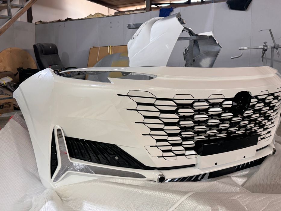 Changan uni k бампер передний белый