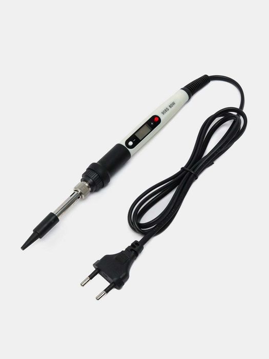 Электрический паяльник 908S 80Вт. Дисплей ЖК. Рег темп 180-500 градус