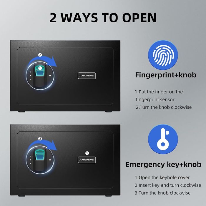 Уй ва Офис учун сейф! Электрон кодли биометрик сейф! Доставка бепул!