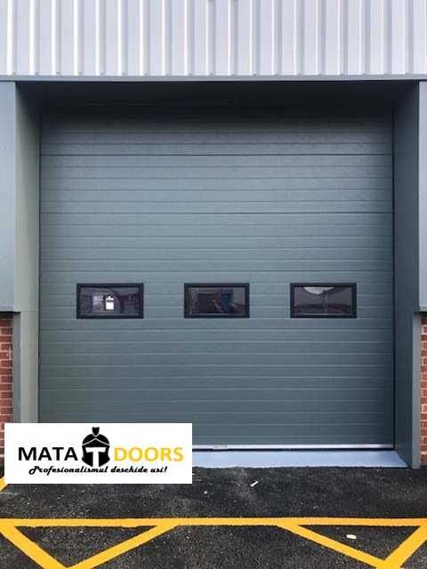 Usa L5xH2.3 gri.Usi sectionale/rezidentiale/industriale/hale/garaj