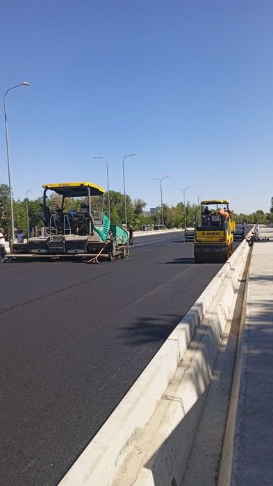Asfalt bardiyor va latok ishlarini qilamiz ishimiz sifatli