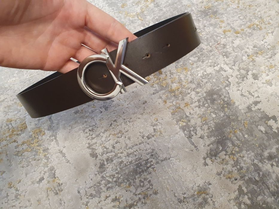 Curea din piele Calvin Klein Ck Noua Maro Grena