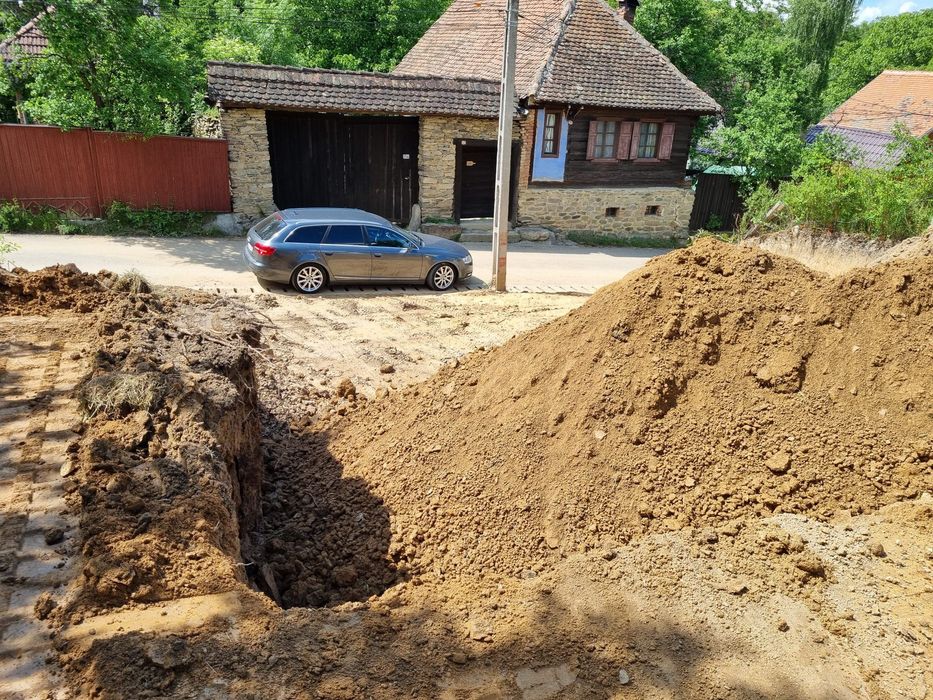 Teren pregătit pentru construcție- Sibiel