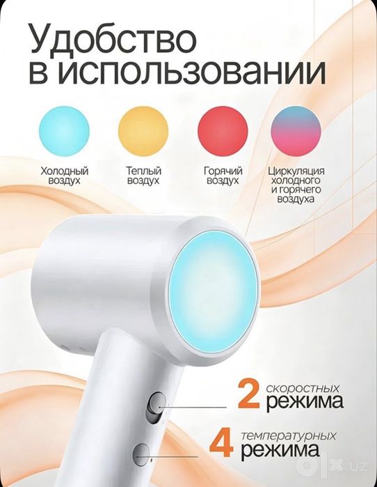 Фен Xiaomi H501 белый. БЕСПЛАТНАЯ ДОСТАВКА