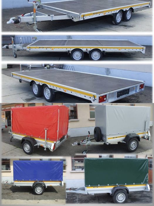 Trailer de inchiriat,Închiriere trailere/remorci,închirieri remorca750kg trailer dublu,4m.5m,6m,8,7m, închirieri trailere remorci platforme Satu Mare