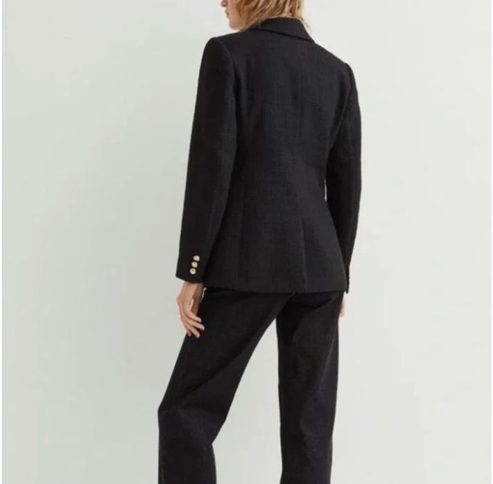 H&M Черно сако от букле XS