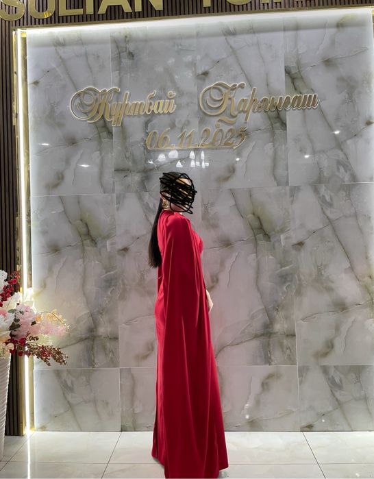 Продам вечерное красное платье