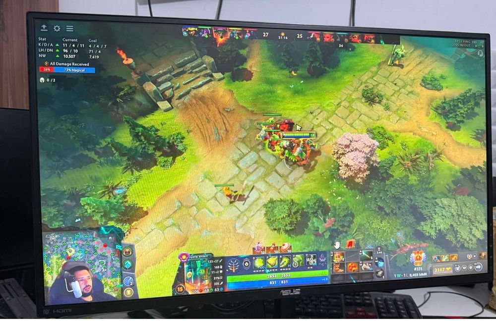 ASUS TUF Gaming VG279QM гейминг монитор 240Hz - 280Hz 68,6 см (27") 1920 x 1080 пиксела Full HD LED
