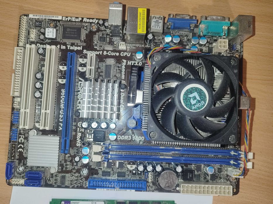 Дънна платка, памет, процесор, захранване, харддиск - MB, RAM, CPU, PSU,HDD