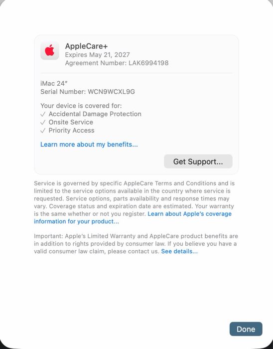 iMac 24" M3 | 16GB RAM | 512GB SSD | AppleCare+ 2027 | Пълен комплект