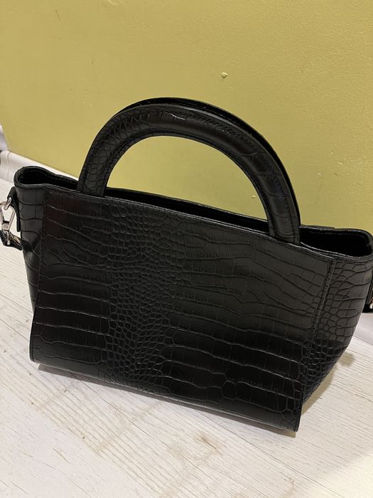 Страхотна чанта от естествена кожа Нова и малка чанта Тоска блу