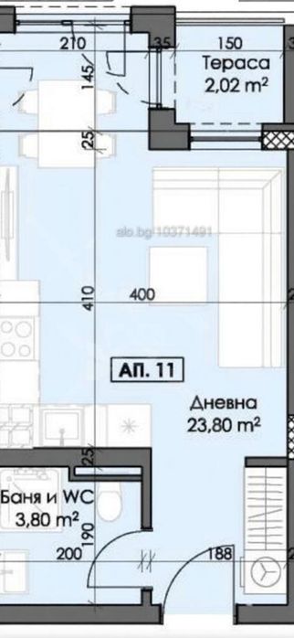 Продава се Едностаен апартамент в Пловдив, Тракия - 42 кв.м за 632 €/кв.м - Снимка #1