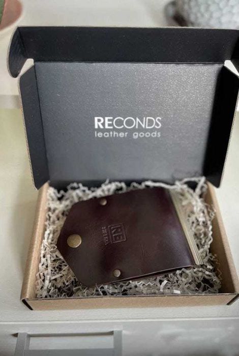 Кожаный зажим портмоне