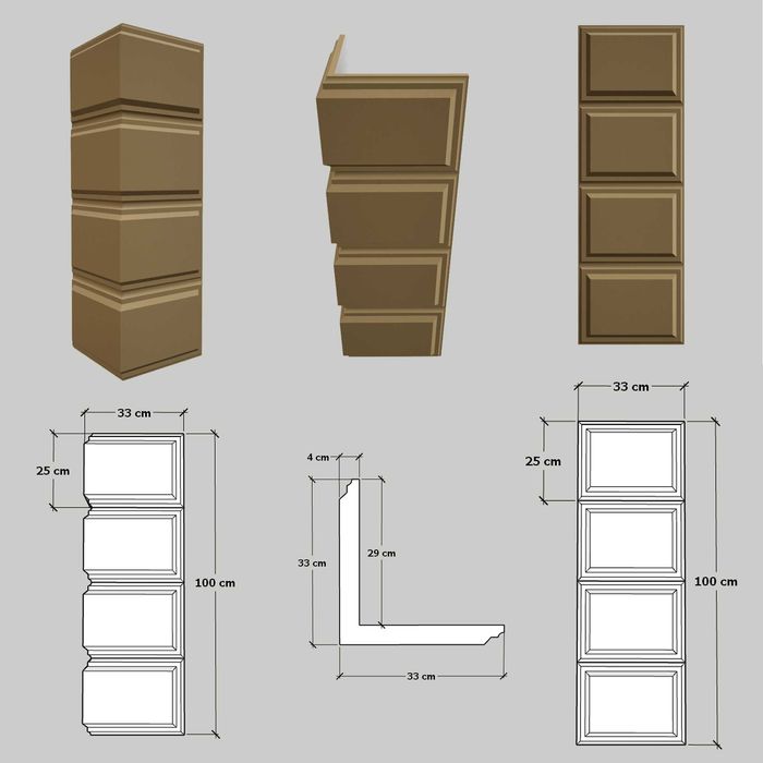 Bosaje de colt - Elemente decorative de colt