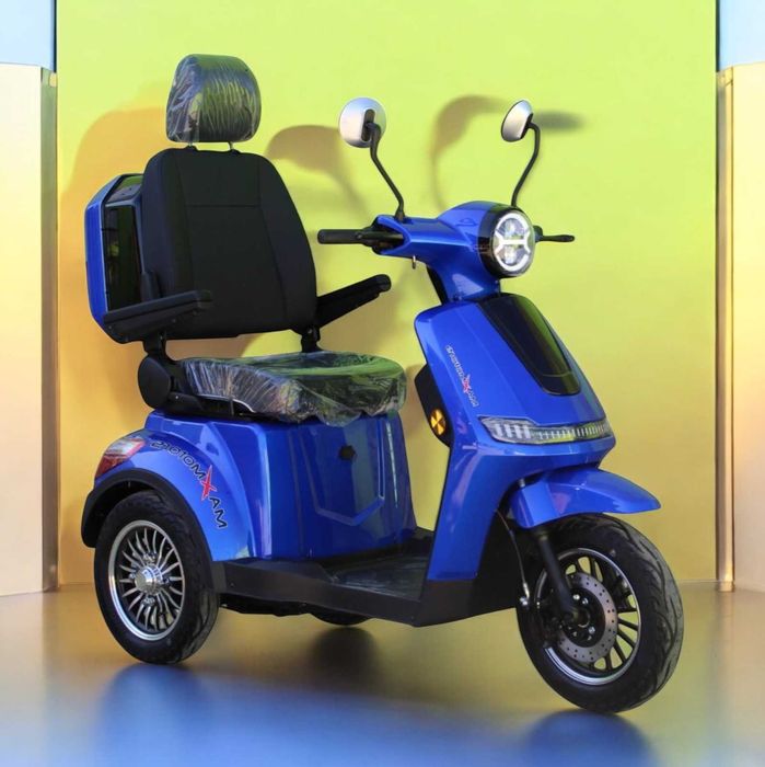 Електрическа триколка Maxmotors FM2 PRO 1800W - СИНЯ