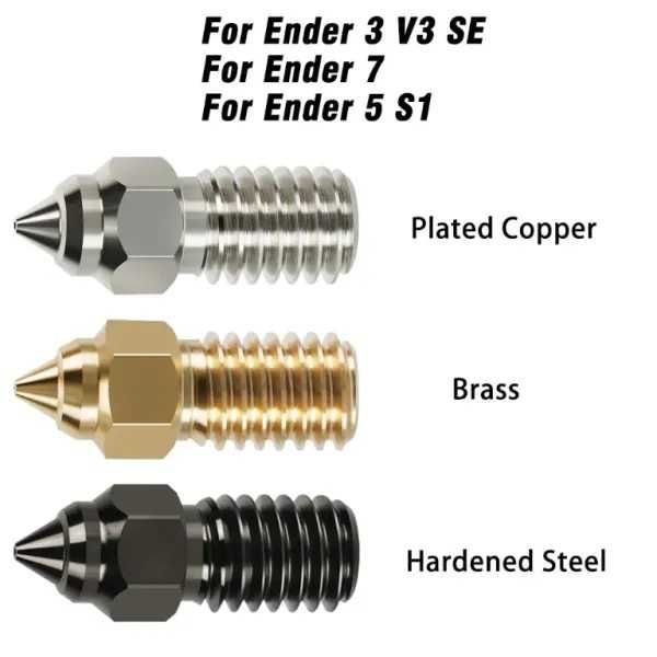 Дюзи 3D принтер дюза Printer V5 V6 MK8 МК10 nozzle VOLCANO Ender SE K1