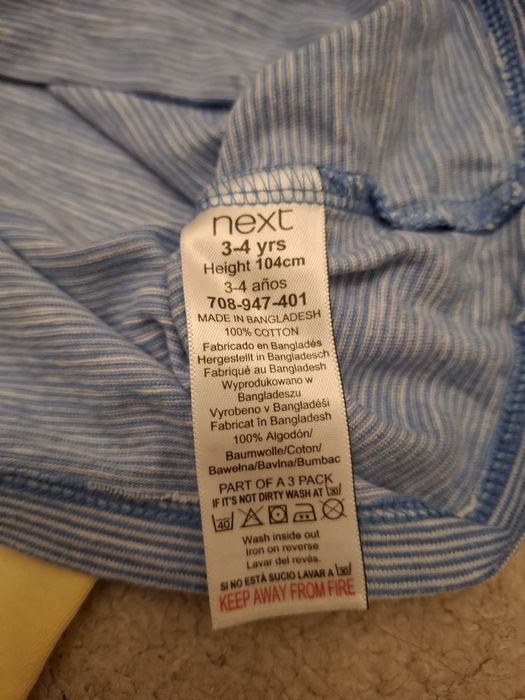 Vand tricouri fetite masura 104, Next, H&M, Disney, The Smurfs