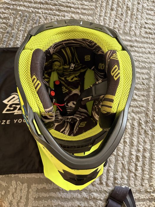 Casca motocross enduro Shot Furious + ochelari 100%