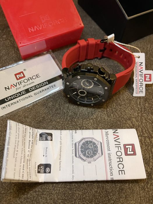 Naviforce RedBlack Оригинал