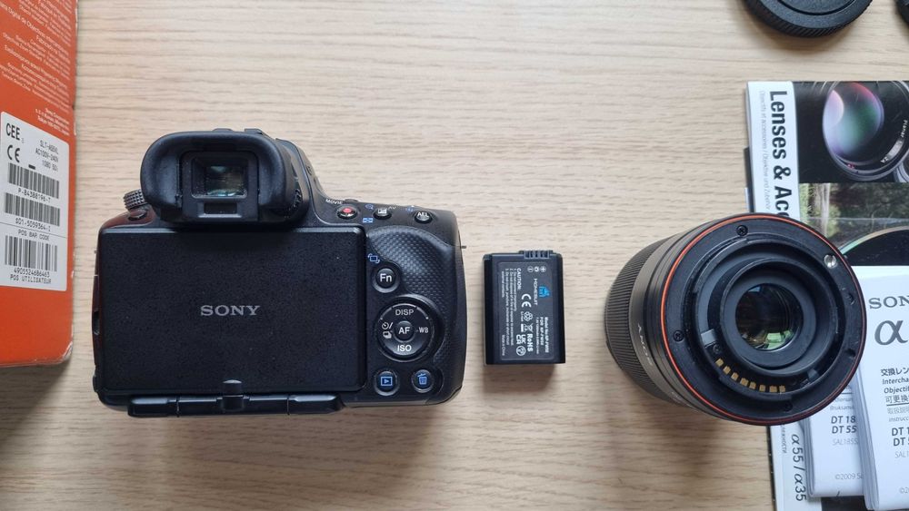 DSLR Sony a55 + Obiectiv 18-70mm cu DEFECTE