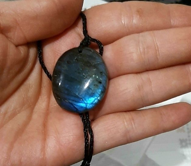 Pandantiv argint meteorit campo del Cielo si pandantiv labradorit