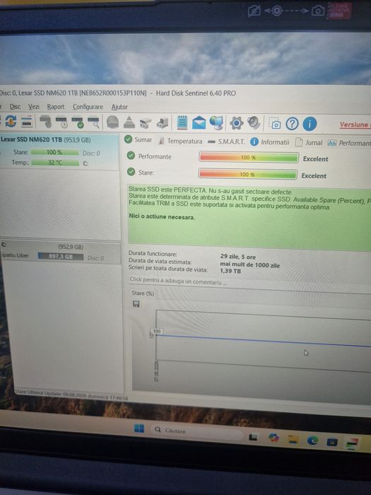 Vand Nvme lexar 1TB aproape nou 100% viata