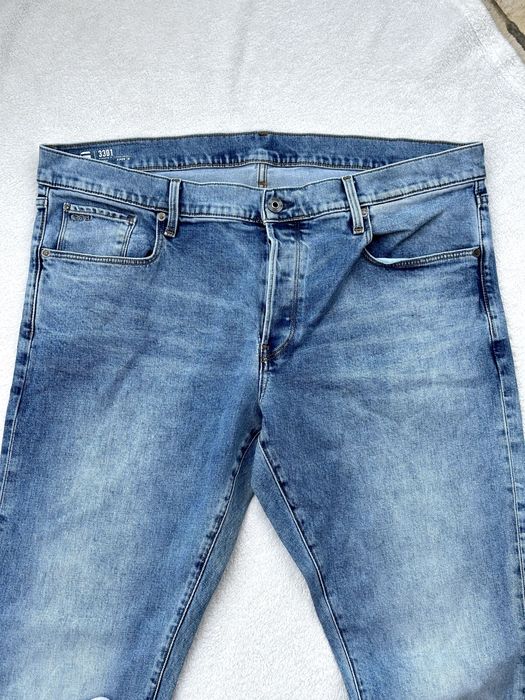 Мъжки дънки G-Star Raw (3301 Regular Tapered) - размер W40 / L32, Добро състояние