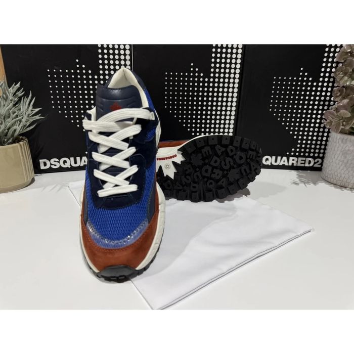 D2 Trail Sneaker / Blue & Brown