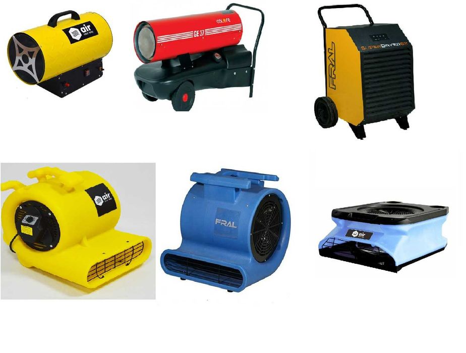 Închiriez dezumidificator / dezumidificatoare  / ventilatoare / tunuri
