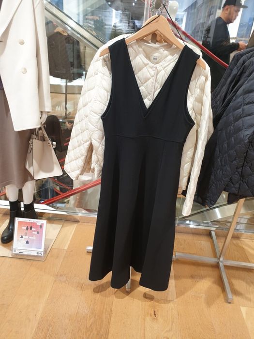 Сарафан из плотного хлопка - черный