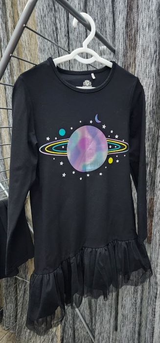 Платье трикотаж как новое на рост 140 см