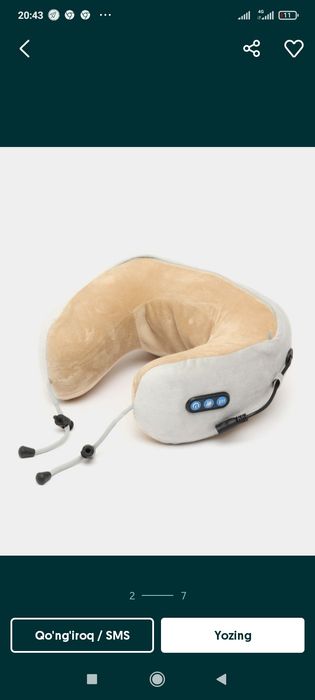 Massajyor boʼyin uchun massajor Массажер для  шеи U  образний формы