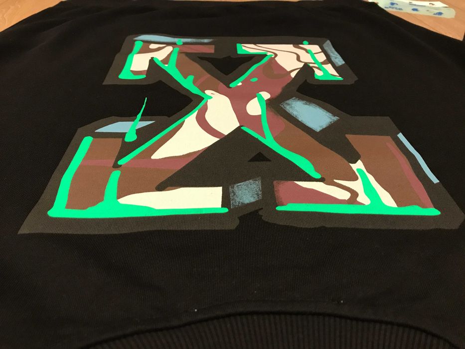 OFF-WHITE MOTIF ARROW print, суичър, размери: S,M,L,XL и XXL