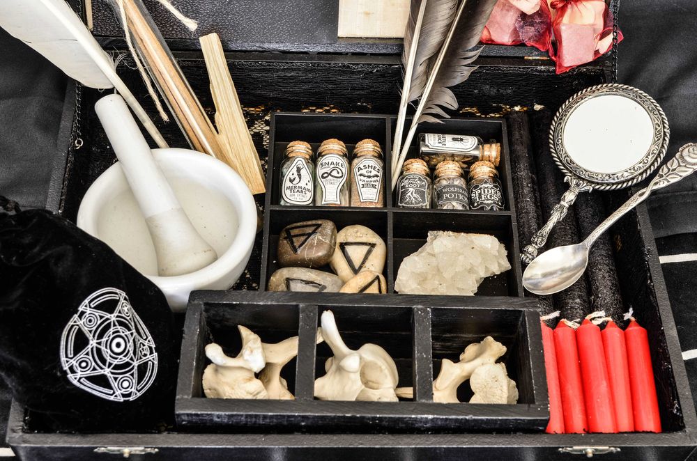 Witchcraft Box set de initiere in magie vraji wicca occult farmece
