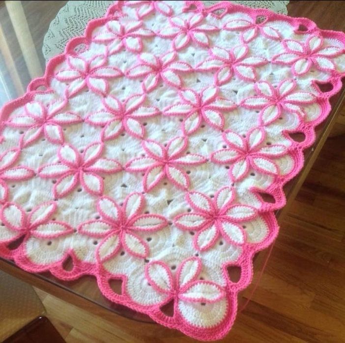 Плед-одеяло для ребёнка Ручная вязка