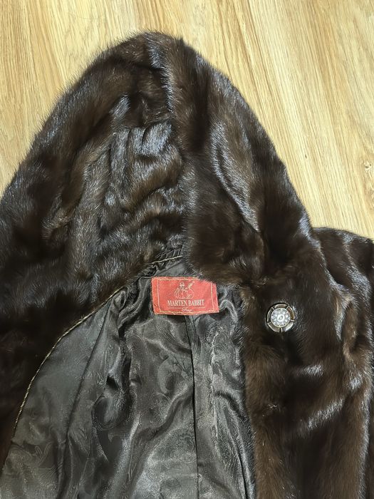 Шуба норковая коричневая