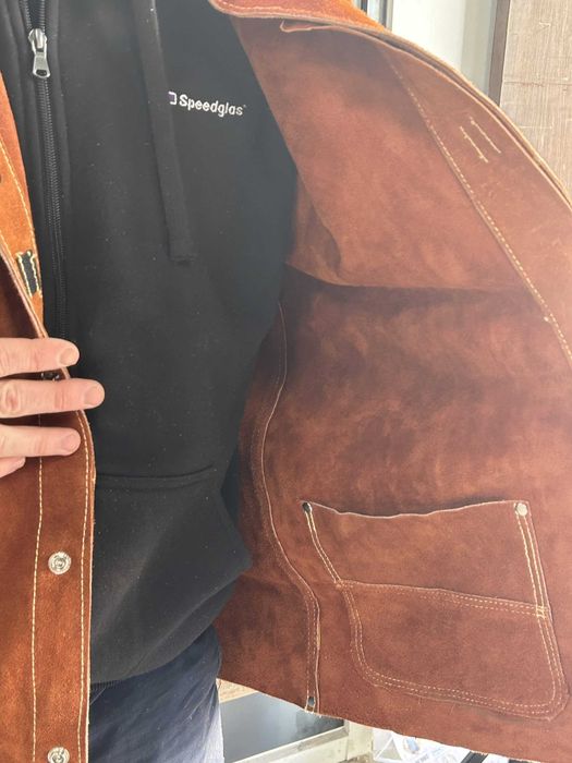 Weldas, jacheta si pantalon piele vita, pentru sudura