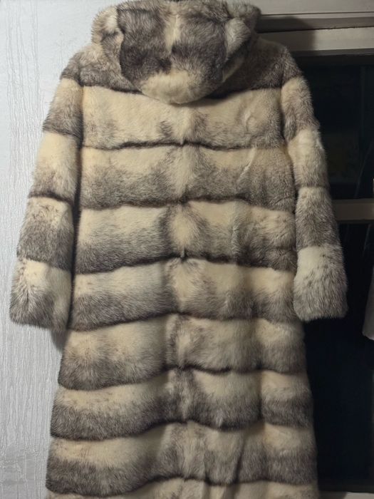 Норковая шуба некрашенная