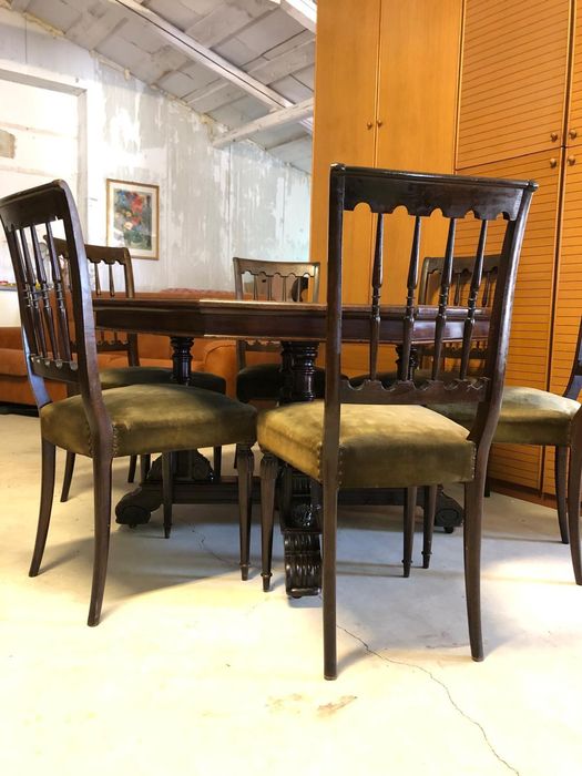 Masa scaune lemn masiv