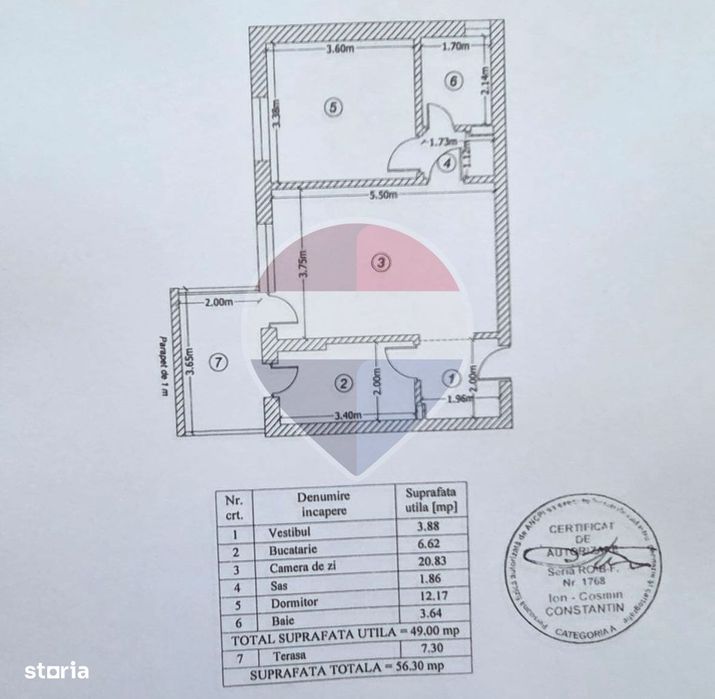 Apartament cu două camere | PRIMA ÎNCHIRIERE | Greenfield | parcare