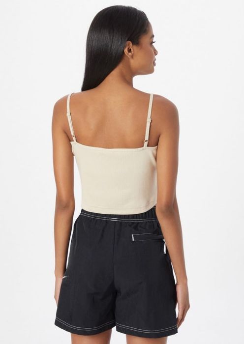 Nike - потник - бежов - W NSW ESSNTL RIB CROP TOP