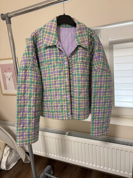 Късо яке риза каре