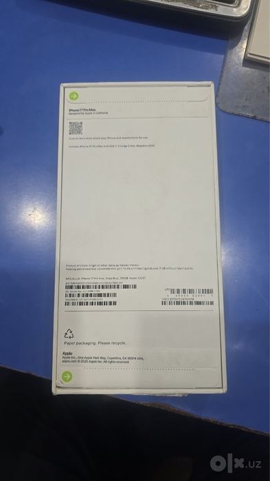 iPhone 17 pro max 256gb