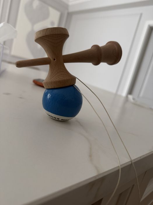 kendama krom pop albastra
