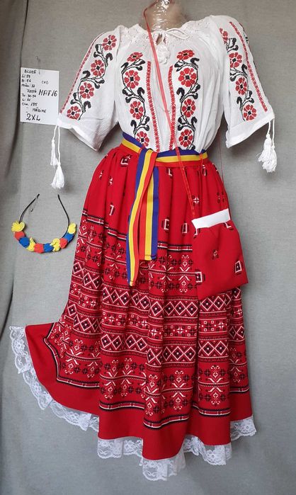 Costum popular pentru adulti marimile L,XL si 2 XL