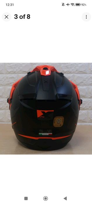 Каска Nolan N70-2 X ECE 22.06 Stunner N-Com Flat Black/Orange - M