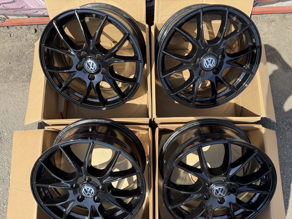 jante aliaj noi Full Black R17 5x112 VW TIGUAN Golf Passat Jetta